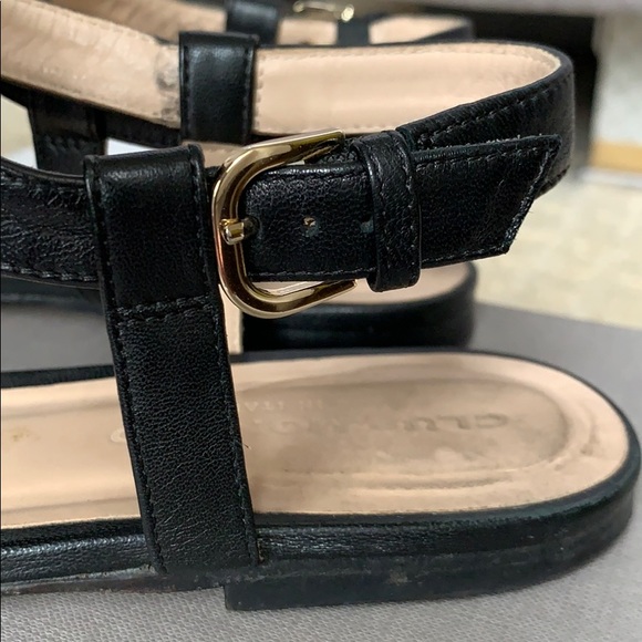 Club Monaco Nuria Leather T-strap Sandal - Picture 5 of 11